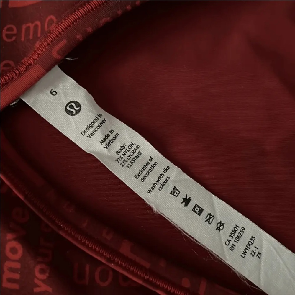 Lululemon Athletica Red Tank Top - Picture 5 of 9